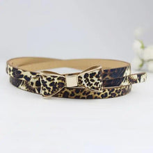 Load image into Gallery viewer, New Slim PU Leather Fashion Bow Waist Belt For Women Casual Dress Retro Design Women Waistband