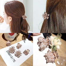 Load image into Gallery viewer, New Small Pearl Hair Claw Rhinestone For Women Hairpins Girls Clamps Hair Crab Clips Metal Hair Accessories Headdress Fashion Hairgrips Band Accessories For Party