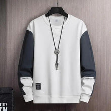 Load image into Gallery viewer, New Spring Man Sweatshirt Casual Hip Hop Streetwear Loose Hoodies Men's Patchwork Pullover Tops Male Men Sweatshirt Streetwear Loose Hoodies Solid Patchwork Pullover Tops