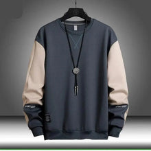 Load image into Gallery viewer, New Spring Man Sweatshirt Casual Hip Hop Streetwear Loose Hoodies Men's Patchwork Pullover Tops Male Men Sweatshirt Streetwear Loose Hoodies Solid Patchwork Pullover Tops