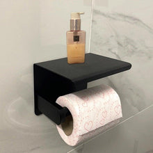 Load image into Gallery viewer, NEW Stainless Steel Toilet Paper Holder BathroomPaper Phone Holder Shelf Towel Roll shelf Accessories Toilet Paper Holder with Phone Shelf Aluminum Bathroom Accessories Tissue Roll Dispenser Storage Rack Wall Mounted Modern Paper Towel Adapter