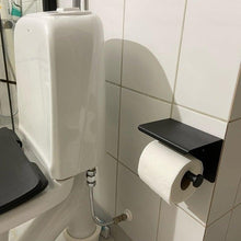 Load image into Gallery viewer, NEW Stainless Steel Toilet Paper Holder BathroomPaper Phone Holder Shelf Towel Roll shelf Accessories Toilet Paper Holder with Phone Shelf Aluminum Bathroom Accessories Tissue Roll Dispenser Storage Rack Wall Mounted Modern Paper Towel Adapter