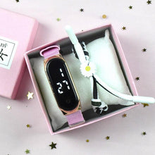 Load image into Gallery viewer, New Student Watch Fashion Woman Watch Touch Electronic Childrens Watch Rectangle Quartz Watch Ultra-Thin Sports Simple Watch Stainless Steel Wrist Watch For Men Women