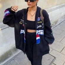 Load image into Gallery viewer, New Stunning Winter Printed Casual Loose Long Sleeve Windbreaker Jacket Trend Hooded Jacket Fashion For Women And Girls