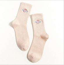 Load image into Gallery viewer, Combed Out Of Pure Cotton Socks Autumn Cute Japanese Harajuku Planet Magic Array Embroidery Long Socks Korean Style Kawaii Girls Socks For Men And Women