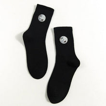 Load image into Gallery viewer, Combed Out Of Pure Cotton Socks Autumn Cute Japanese Harajuku Planet Magic Array Embroidery Long Socks Korean Style Kawaii Girls Socks For Men And Women