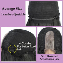 Load image into Gallery viewer, Long Body Wave Black Wig Synthetic Wigs for Black Women Middle Part Brown Red Pink Purple Cosplay Hair Wigs For Black Women Cosplay Wigs For Women