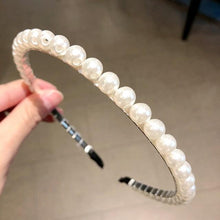 Load image into Gallery viewer, Simulation Pearl Hairbands Women Hair Accessories Korean Handmade Bow Flower Hoops Headband Wedding Ornaments Gorgeous Hair Accessories For Women