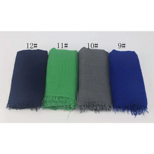 Load image into Gallery viewer, New Stylish Plain Scarf Women Muslim Crinkle Hijab Scarf Female Musulman Soft Cotton Headscarf Islamic Hijab Shawls And Wraps