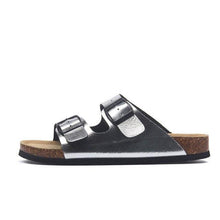 Load image into Gallery viewer, New Summer Beach Slippers Casual Double Buckle Non-slip Clogs Slides Women Slip On Flip Flop Women's Comfort Slides Double Buckle Adjustable EVA Flat Sandals