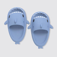 Load image into Gallery viewer, New Summer Slippers Lovely Shark Shape Slides Outdoor Women Shoes Kids Children Flip Flops Lightweight Open Toe Beach Pool Slides Sandals Shark Shower Slipper Toddler Non-Slip Summer Slippers Water Shoes