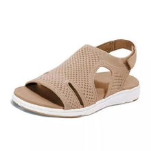 Load image into Gallery viewer, New Summer Women Sandals Shoes Blue Casual Woman Flats Buckle Strap Fashion Beach Shoe Modern Slide Square Open Toe One Band Cute Slip On Flat Dressy Casual Summer Sandals