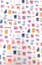 Load image into Gallery viewer, New Super Thin Self-Adhesive Letter 3d Nail Decal Stickers Manicure Nail Art Decoration Accessories Holographic Old English Character Nail Self-Adhesive Sticker English Font Design Manicure Design Water Sliders Decorations Accessories