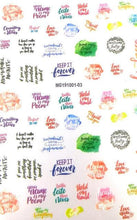 Load image into Gallery viewer, New Super Thin Self-Adhesive Letter 3d Nail Decal Stickers Manicure Nail Art Decoration Accessories Holographic Old English Character Nail Self-Adhesive Sticker English Font Design Manicure Design Water Sliders Decorations Accessories