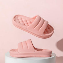Load image into Gallery viewer, New Thicker EVA Sofa Slides Sole Soft Indoor Slippers Men Women Anti-Slip Sandals Summer Bathroom Platform Shoes Open Toe Soft Slippers Thick Lightweight Non-Slip Shower Bath Cloud Slides Pool Gym House Sandals