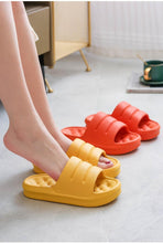Load image into Gallery viewer, New Thicker EVA Sofa Slides Sole Soft Indoor Slippers Men Women Anti-Slip Sandals Summer Bathroom Platform Shoes Open Toe Soft Slippers Thick Lightweight Non-Slip Shower Bath Cloud Slides Pool Gym House Sandals