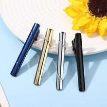 Load image into Gallery viewer, New Tie Clips Men's Metal Necktie Bar Simple Metal Tie Clips Bar Clips for Men Skinny Tie Bar Clasp Best Gift Business Wedding Daily Dress Suit Accessories Shirts Tie Clip CeremonyTie Clip Man Accessories
