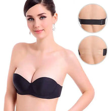 Load image into Gallery viewer, New Trendy Invisible Bras Bralette Underwear Women's Push Up Strapless Bra Wedding Brassiere Underwired Back 1/2 Cup