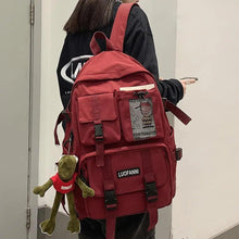 Load image into Gallery viewer, New Trendy Nylon Backpack For Women, Girls And Boy Stylish Travel Mesh, Student College School Bag, Cool Laptop Backpack For Women And Men