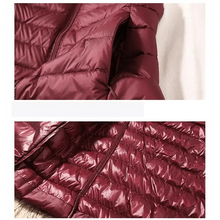 Load image into Gallery viewer, New Trendy Ultra Light Women's Duck Down Vest Jacket Autumn/Winter High collar Sleeveless Coat For Girls