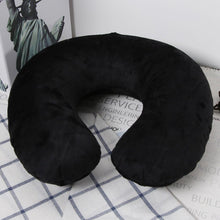 Load image into Gallery viewer, New U-shape Inflatable Neck Cushion Air Adjustable and Inflatable Neck Pillow Inflatable Travel Neck Pillow Air Pump Comfortable U-Shape Headrest Support Travel Pillow Office Airplane Driving Nap Support Head Rest Health Care Decoration