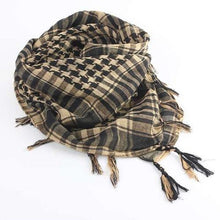 Load image into Gallery viewer, New Unisex Scarf Lightweight Plaid Tassel Arab Desert Shemagh Keffiyeh Scarf Wrap Pashmina Plaid Pattern Large Warm Keeper Military Shemagh Army Desert Keffiyeh Arab Scarf Shawl Neck Cover Head Wrap Scarf Military Shemagh Tactical Desert Keffiyeh