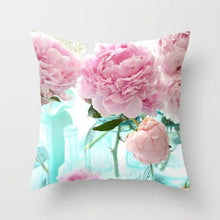 Load image into Gallery viewer, New Velvet Cushion Cover Pillowcase Colorful Flower Cushion Sunflower Rose Mediterranean Pillow Case Decor Sofa Throw Pillows Room 45x45CM