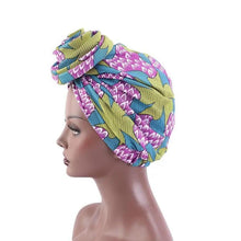 Load image into Gallery viewer, New Vintage African Print Stretch Bandana Head Wrap Long Scarf satin Floral Women Party Turban Headwear Cap Hair Accessories