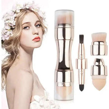 Load image into Gallery viewer, New Vintage Style 4 In 1 Makeup Brushes For Foundation, Eyebrow Shadow, Eyeliner Blush Powder, Brush Cosmetic And Concealer Professional Makeup Brush