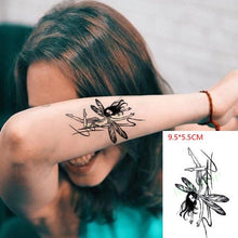 Load image into Gallery viewer, New Waterproof Temporary Sticker Tattoo Flame Heart Star Element Body Art Cute Small Tattoos For Kids Womens