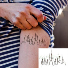 Load image into Gallery viewer, New Waterproof Temporary Sticker Tattoo Flame Heart Star Element Body Art Cute Small Tattoos For Kids Womens