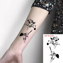 Load image into Gallery viewer, New Waterproof Temporary Sticker Tattoo Flame Heart Star Element Body Art Cute Small Tattoos For Kids Womens