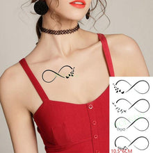 Load image into Gallery viewer, New Waterproof Temporary Sticker Tattoo Flame Heart Star Element Body Art Cute Small Tattoos For Kids Womens