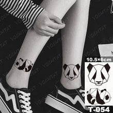 Load image into Gallery viewer, New Waterproof Temporary Tattoo Sticker Deer Animal Flash Tatoo Black Line Body Art Small Decorative Design For Womens Boys