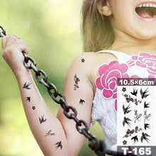 Load image into Gallery viewer, New Waterproof Temporary Tattoo Sticker Deer Animal Flash Tatoo Black Line Body Art Small Decorative Design For Womens Boys
