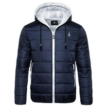 Load image into Gallery viewer, New Waterproof Winter Jacket Men Hooded Warm Autumn Jacket Windproof Hooded Men Blue Comfortable Men's Jackets Lightweight Hiking Jackets For Ski Winter Coat