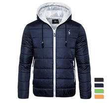 Load image into Gallery viewer, New Waterproof Winter Jacket Men Hooded Warm Autumn Jacket Windproof Hooded Men Blue Comfortable Men's Jackets Lightweight Hiking Jackets For Ski Winter Coat