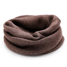 Load image into Gallery viewer, New Winter Autumn Solid Color Soft Cashmere Knit Ring Scarves Neck Warmer Elastic Neck Gaiter Head Wrap Headwear Comfort Collar Female Winter One Loop Scarf For Women