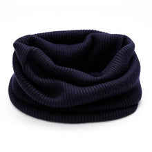 Load image into Gallery viewer, New Winter Autumn Solid Color Soft Cashmere Knit Ring Scarves Neck Warmer Elastic Neck Gaiter Head Wrap Headwear Comfort Collar Female Winter One Loop Scarf For Women