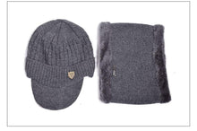 Load image into Gallery viewer, New Winter Hat Skellies Beanies Hats Winter Beanies For Men Women Wool Scarf Caps Balaclava Mask Gorgas Bonnet Knitted Hat Scarf Hat Set Outdoor Sport Warm Beanies Hat For Men Knitted Hats Bandana Hiking Camping Kid Neck Warmer Cap