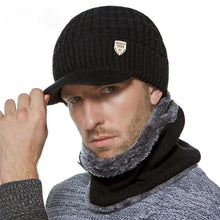 Load image into Gallery viewer, New Winter Hat Skellies Beanies Hats Winter Beanies For Men Women Wool Scarf Caps Balaclava Mask Gorgas Bonnet Knitted Hat Scarf Hat Set Outdoor Sport Warm Beanies Hat For Men Knitted Hats Bandana Hiking Camping Kid Neck Warmer Cap