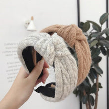 Load image into Gallery viewer, New Winter Knitted Headband Women Warm Handmade Hairband Girls Fashion Solid Turban Center Knot Casual Gorgeous Hair Accessories For Women