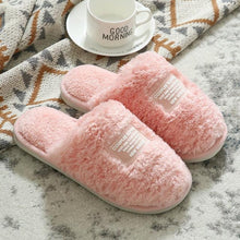 Load image into Gallery viewer, New Winter Men And Women Slippers Indoor Home Warm Plush Non-Slip Wear-Resistant Soft-Soled Couple Cotton House Slippers Memory Foam Slippers Scuff Outdoor Indoor Warm Plush Bedroom Shoes