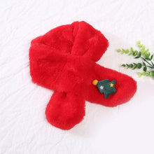 Load image into Gallery viewer, New Winter Solid Color Warm Thicken Soft Collar Scarf Faux Rabbit Fur Neckerchief Plush Warm Hot Scarfs Cross Collar Scarf Shawl Solid With Pearl Elegant For Women