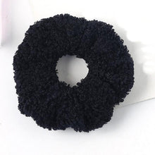 Load image into Gallery viewer, New Women Cute Teddy Velvet Scrunchies Elastic Hair Band Faux Fur Hair Rope Girl's Hair Tie Accessories Ponytail Holder Accessories for Women And Girls