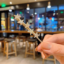 Load image into Gallery viewer, New Women Luxury Elegant Shining Full Stars Silver Gold Hair Clips Sweet Hair Ornament Headband Hairpin Fashion Hair Accessories For Women