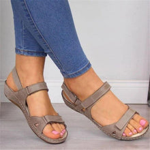 Load image into Gallery viewer, New Women Sandals Soft Comfortable Flat Sandals Open Toe Beach Shoes Comfortable Flat Sandals Beach Travel Slipper Flip Flops Shoes Slipper Party Sandal Women Slip On Shoes