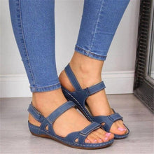 Load image into Gallery viewer, New Women Sandals Soft Comfortable Flat Sandals Open Toe Beach Shoes Comfortable Flat Sandals Beach Travel Slipper Flip Flops Shoes Slipper Party Sandal Women Slip On Shoes