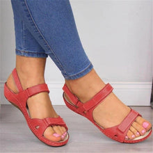 Load image into Gallery viewer, New Women Sandals Soft Comfortable Flat Sandals Open Toe Beach Shoes Comfortable Flat Sandals Beach Travel Slipper Flip Flops Shoes Slipper Party Sandal Women Slip On Shoes