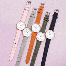 Load image into Gallery viewer, New Women Watch Fashion Casual Leather Belt Watches Simple Small Dial Quartz Dress Wristwatch Quartz Analog Wrist Watches For Women With Second Hand Luminous Hands Women Leather Watch